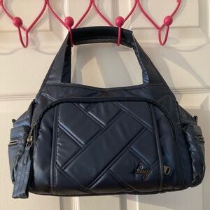 Lug Rumble Satchel Bag - Mustard and Multicolor